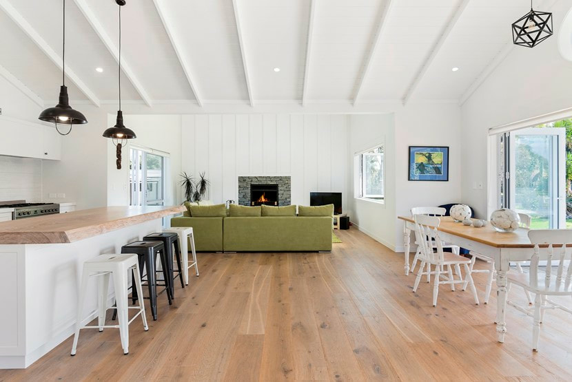 Matarangi Beach House Engineered Timber Ash Flooring
