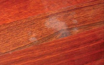 Cloudy appearance in wood flooring